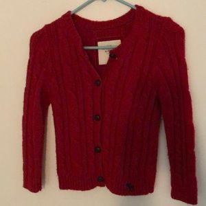 Red Abercrombie and Fitch sweater